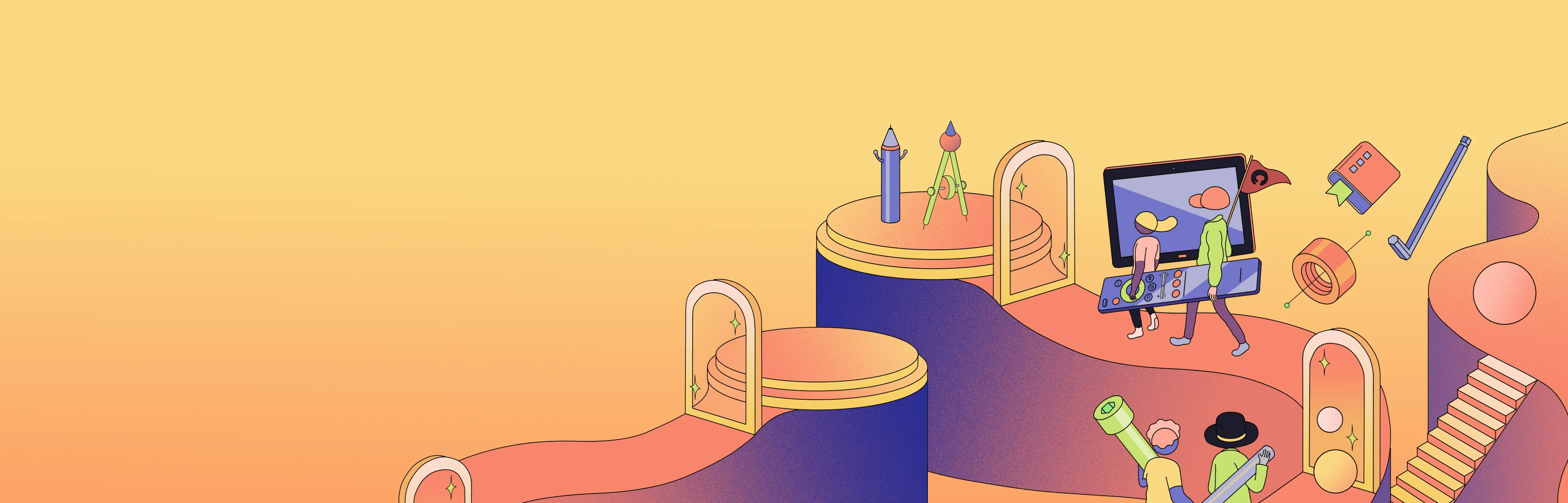 Section abstract background